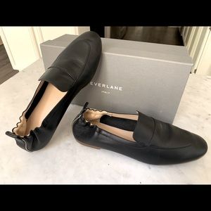 Everlane Leather The Day Loafer Black sz 8
